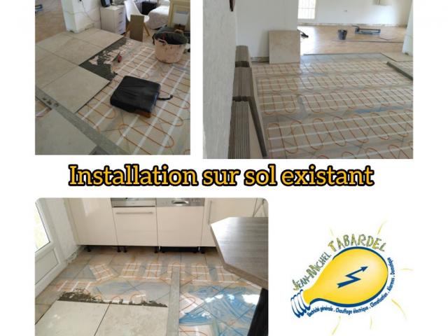 Installation plancher chauffant électrique_26250 Livron sur Drôme